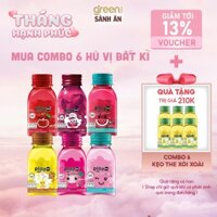 combo 6 hũ kẹo the playmore tổng hợp nhiều hương vị 22g