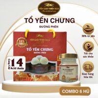 Combo 6 Hũ Yến Chưng Sẵn 38% Yến Nguyên Chất 70ml - Yến Sào Thiên Bảo