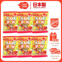COMBO 6 Kẹo Mút Trái Cây Nhật Bản Ribon Amebow 5 Vị 120G/Gói