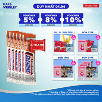 Combo 6 Kẹo Sô Cô La Snickers Hạnh nhân Giảm đường thanh 40g