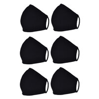 Combo 6 khẩu trang vải chống bụi, độc nhẹ giúp phòng chống virus - Đen