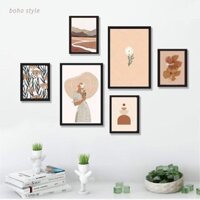 COMBO 6 khung tranh treo tường hiện đại phong cách Boho