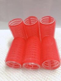 Combo 6 lô uốn tóc tự dính size nhỏ 2,5cm - Đỏ