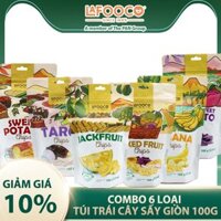 COMBO 6 LOẠI TÚI TRÁI CÂY SẤY 100G
