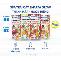 Combo 6 lốc 180ml sữa trái cây Smarta Grow NutriCare giúp trẻ phát triển chiều cao