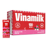 Combo 6 lốc 180ml sữa tươi tiệt trùng Vinamilk 100% hương dâu