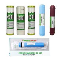 Combo 6 lõi lọc nước Kangaroo số 1,2,3,4,5,6 - Chính hãng (Full combo máy lọc nước Kangaroo - Lõi 4 RO+ Vortex Hàn Quốc)