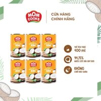 Combo 6 lon Nước Cốt Dừa Mom Cooks 400ml/lon