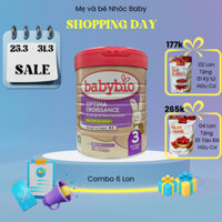 [Combo 6 Lon] Sữa bò Babybio Organic số 3 tăng trưởng trí não và phát triển chiều cao, cân nặng và miễn dịch đường ruột