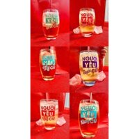 [Combo 6 ly] Ly Bia Thủy Tinh 330ml In Tên Người Yêu Cũ - Chuyển Màu Khi Lạnh - Quà Tặng Độc Đáo