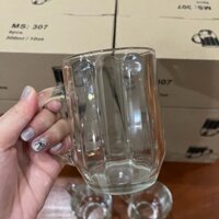 COMBO 6 LY THUỶ TINH CAO CẤP UỐNG BIA, NƯỚC NGỌT, SINH TỐ QUAI BẦU 300ml - 307