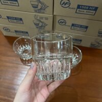 COMBO 6 LY THUỶ TINH HOẠ TIẾT VÂN SỌC UỐNG CAFE, BẠC XỈU, RƯ.Ơ.U 250ml - 1508HP