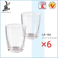 Combo 6 Ly Uống Rượu Nhựa Trong Acrylic Cao Cấp Fataco Việt Nam