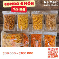 Combo 6 món 1.5kg (Miễn Phí Vận Chuyển) Xương Chó, Nui Chiên Bơ, Tăm Que Ngó Sen, Tăm Đậu Hà Lan, Bim Cá, Đùi Gà Phô Mai