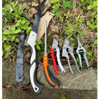 Combo 6 Món Kéo Cắt Cây Cảnh Bonsai Nhật Bản (1 tỉa bạc +1 sk5 + 1 kéo 1CT + 1 cưa lách cao su + 1 cưa gấp và lưỡi )
