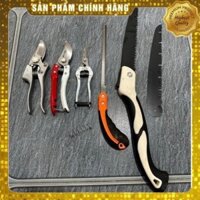 Combo 6 Món Kéo Cắt Cây Cảnh Bonsai Nhật Bản (Kéo Tỉa Thép Trắng - Kéo Cắt Cành - Cưa Lách & Cưa Barker - GD Smart Sk5