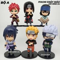 [COMBO 6 NHÂN VẬT cao 10cm] BỘ mô hình tượng chibi Naruto anime manga Naruto Sasuke figure itachi gaara kakashi chibi