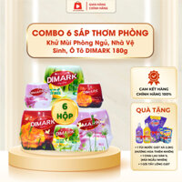 Combo 6 Sáp Thơm Phòng Khử Mùi Phòng Ngủ, Nhà Vệ Sinh, Ô Tô DIMARK 180g