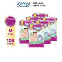 Combo 6 tã quần Bobby pants M18 dành cho bé 6 - 11kg