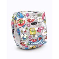 Combo 6 Tã Vải Bambi Mio gồm 4 Tã ban Ngày Và 2 Tã Ban Đêm Size M cho bé 3 đến 16 kg