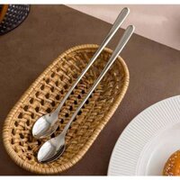 combo 6 thìa muỗng cà phê khuấy đồ uống inox cao cấp - dài 24cm