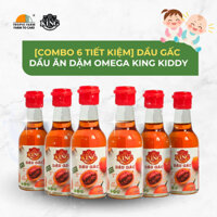 [Combo 6 Tiết Kiệm] Dầu Gấc, Dầu Ăn Dặm Cho Bé Tiện Lợi, Bổ Sung Vitamin, Mẹ Và Bé Vui Khỏe Omega King Kiddy