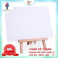 Combo 6 toan vẽ tranh canvas Hàn Quốc kt 20-30cm  * Tặng 1 bút tỉa lông mềm