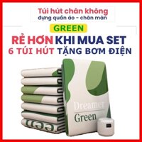 Combo 6 Túi Hút Chân Không Đựng Chăn Màn, Quần Áo, Chống Ẩm Mốc Bụi, Bảo Quản Quần Áo Chăn Gối Mền - TẶNG KÈM BƠM ĐIỆN