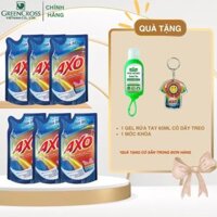 Combo 6 túi Nước tẩy quần áo màu đánh bay vết bẩn AXO 400ml lưu hương thơm mát