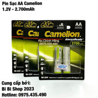 Combo 6 Viên Pin Sạc AA Camelion 2700 mAh Lockbox Chính Hãng