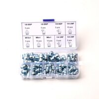 Combo 65 Vú bơm mỡ bò các loại M6 M8 M10 unf1/4 BSP1/8
