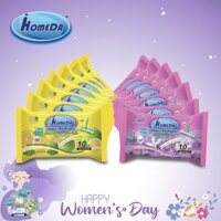 Combo 7 + 7 Khăn ướt lau sàn kháng khuẩn tiện dụng IHomeDa ( Hương Cam & Hương Lavender)