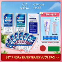 Combo 7 gói miếng dán trắng răng Crest 3D White nhập khẩu Mỹ - Trắng răng cấp tốc sau 1 liệu trình
