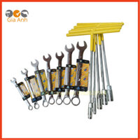 Combo 7 khoá cờ lê vòng miệng 8,10,12,13,14,17,19mm và 5 tuýp chữ T tay dạ 8,10,12,13,14mm