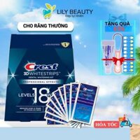 [Combo 7] Miếng dán trắng răng Crest 3D White Professional Effects - Dán trắng răng dành cho răng thường