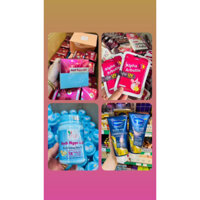 Combo 7 Món Tự Trộn Dưỡng Trắng Da Bạch Ngọc Liên Vaseline Kích Trắng Mạnh Có Chống Nắng