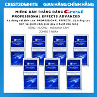 Combo 7 ngày miếng dán trắng răng Crest Professional Effects Advanced, Professional Effects cải tiến