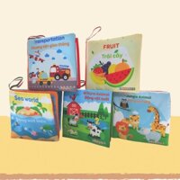 [Combo 7 Quyển]  Đồ Chơi Giáo Dục Cho Bé 0-3 Tuổi Song Ngữ Anh-Việt 12x12 Chính Hãng Beheosua,