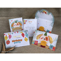 combo 70 thiệp sinh nhật 3D - viết tay