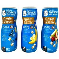 Combo 8 Bánh Ăn Dặm Baby Gerber Puff’S 42G Mỹ