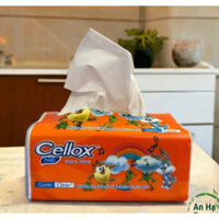 Combo 8 bịch khăn giấy rút Cellox bịch 260 tờ/3 lớp siêu dai mềm mịn