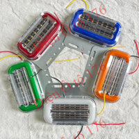 COMBO 8 đèn sườn, đèn hông xe tải, điện 12v và 24v nháy đuôi chữ C siêu sáng