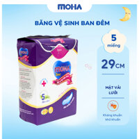 Combo 8 gói băng vệ sinh ban đêm MOHA cao cấp hộp 5 miếng