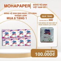combo 8 gói băng vệ sinh ban ngày cool lạnh Moha tặng 1 gói