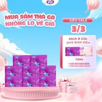 Combo 8 Gói Băng Vệ Sinh Gou Silk Ban Đêm Vách Chống Tràn siêu thấm 4 Miếng/ Gói