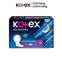 Combo 8 Gói Băng Vệ Sinh Kotex Siêu Ban Đêm Có Cánh 35cm - Mỗi Gói 3 Miếng - HSD Luôn Mới