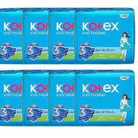Combo 8 Gói băng vệ sinh Kotex Maxi Dày Không Cánh Khô Thoáng 23cm - Mỗi Gói 8 Miếng - HSD luôn mới