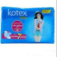 Combo 8 gói Kotex style siêu mỏng có cánh và không cánh