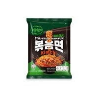 Combo 8 gói Mì trộn & 2 lốc Rong biển lá kim Hàn Quốc Bibigo (122g x 8 gói + 4g x 6 gói)