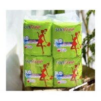 [Combo 8 gói]Băng vệ sinh Sunfree có cánh 8 miếng